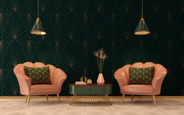 Interior, Room, Furnished, Armchair Wallpaper