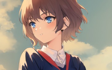 Novel Ai, Anime Girls, AI Art, Blonde Wallpaper