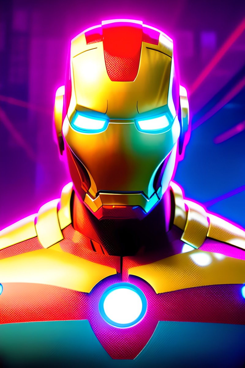Spiderverse, Spider-Man: Into the Spider-Verse, Digital Art, Stable Diffusion, AI Art, Iron Man Wallpaper