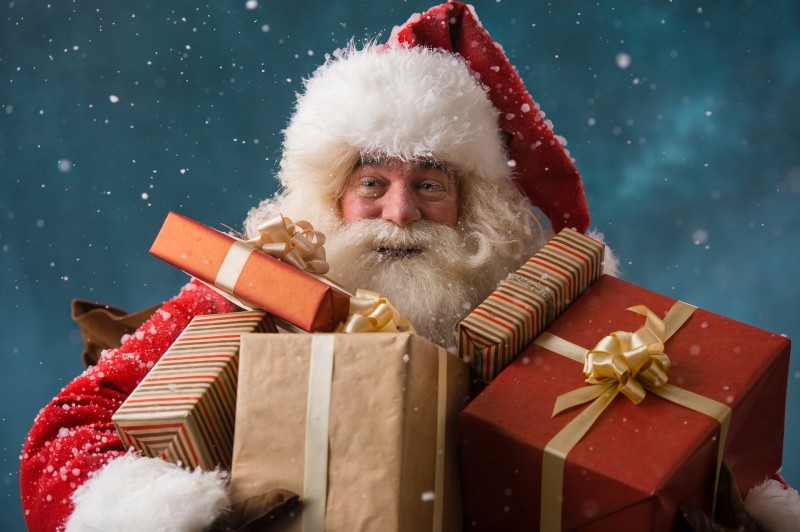 Santa Claus, Presents, Christmas, Holiday, Men Wallpaper