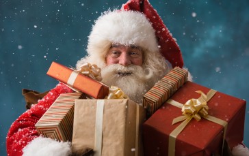 Santa Claus, Presents, Christmas, Holiday, Men Wallpaper
