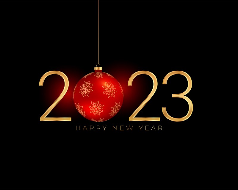 2023 (year), New Year, Holiday, Christmas Wallpaper