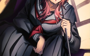 Anime Girls, Anime, Schoolgirl, School Uniform Wallpaper