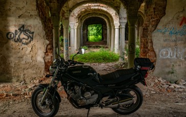 Yamaha, Motorcycle, Abandoned, Vehicle Wallpaper