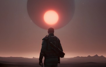 Science Fiction, Barren, Exoplanet, Dunes Wallpaper