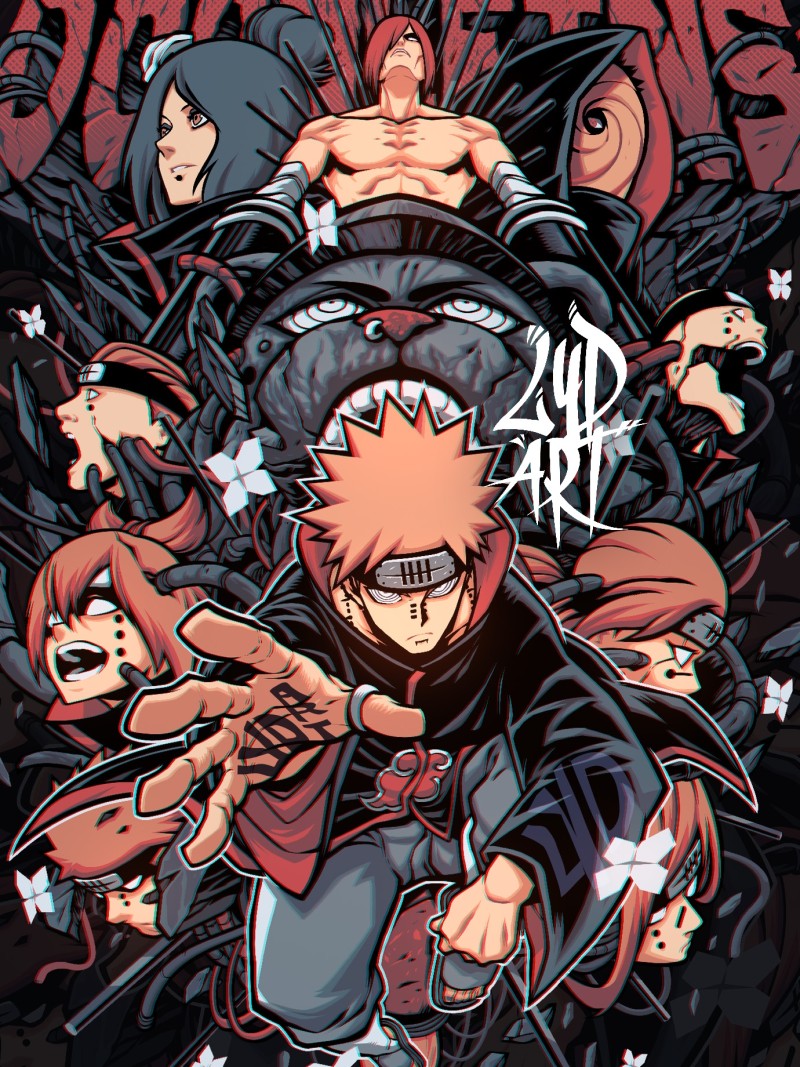 Naruto (anime), Naruto Shippuden, Pein, Akatsuki (Naruto Shippuuden) Wallpaper
