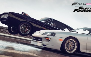 Forza Horizon 2, Video Games, Fast and Furious, Car, Dodge Charger, Toyota Supra Wallpaper