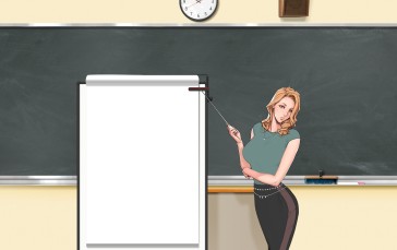 Classroom, Teachers, Women, Chalkboard Wallpaper