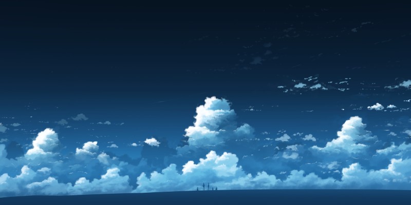 Clouds, Artwork, Sky, Anime Wallpaper