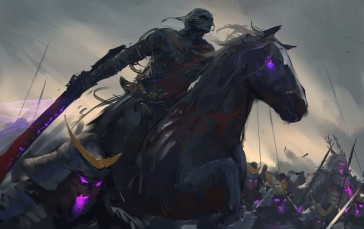 Ghostblade, Fantasy Art, Horse, Armor Wallpaper
