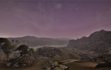 Fallout: New Vegas, Pink Clouds, Pink, Nevada, Video Games Wallpaper