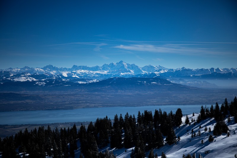 Mountains, Alps, French Alps, Landscape, Photography, Lake Geneva Wallpaper