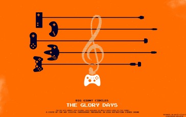 Big Giant Circles, The Glory Days, Music, Orange Background Wallpaper