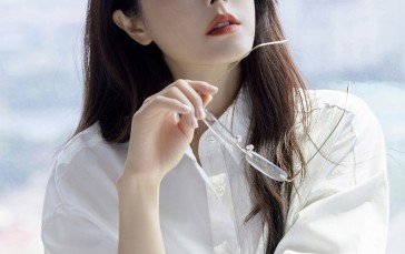 Asian, Women, Actress, Zeng Li, Dark Hair, Glasses Wallpaper