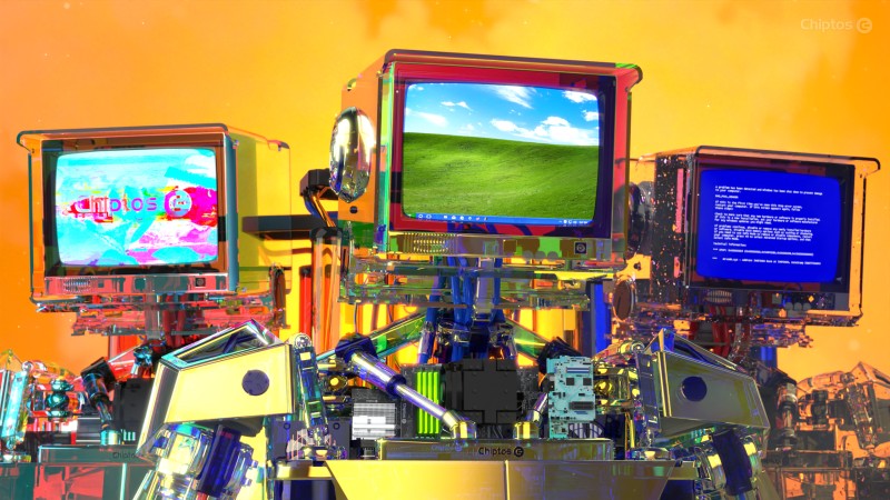 Robot, CRT, Computer Parts, Hardware, Computer Screen, PC Build Wallpaper