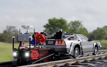 DeLorean, Back to the Future III (Movie), Back to the Future, Firefighter Robot, TEC800 Wallpaper
