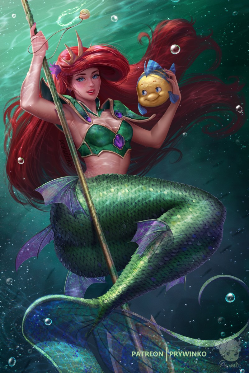 Disney, The Little Mermaid, Ariel (Disney), Portrait Display Wallpaper