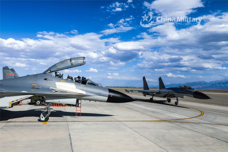 China, Aircraft, Clouds, J-16 Wallpaper