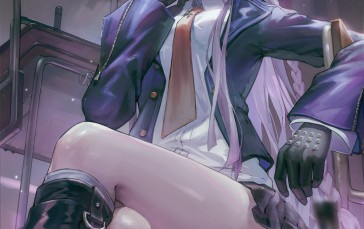 Anime, Anime Girls, Portrait Display, Long Hair, Purple Eyes Wallpaper