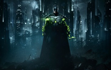 Dark, Batman Eternal, Batman Mask, City, Superhero Wallpaper
