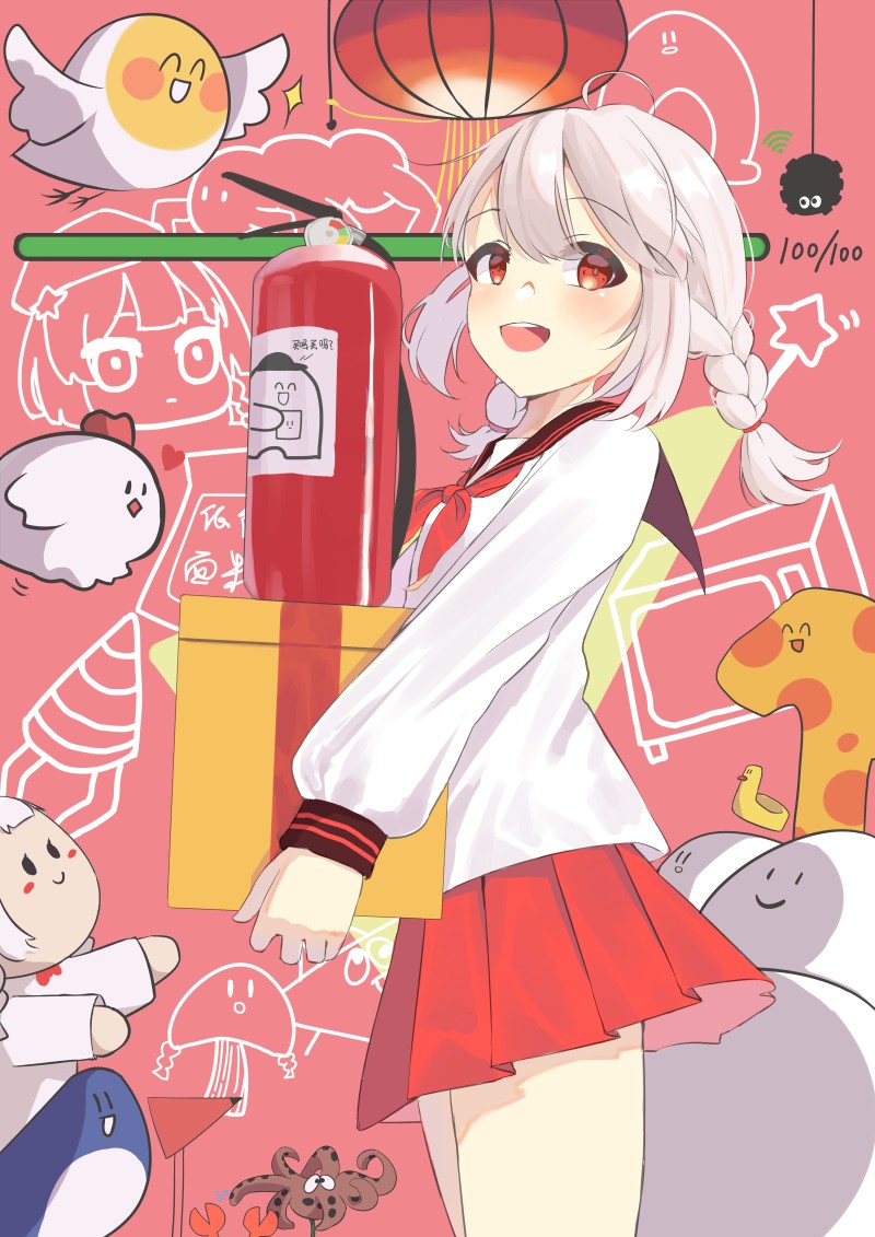 Anime Girls, Warma, Portrait Display, Schoolgirl, School Uniform Wallpaper