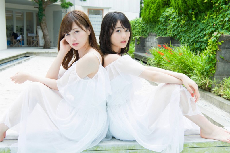 Nogizaka46, Shiraishi Mai, Women, White Wallpaper