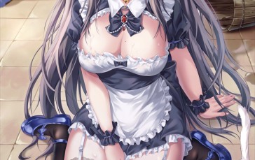 Anime, Anime Girls, Portrait Display, Maid, Maid Outfit Wallpaper