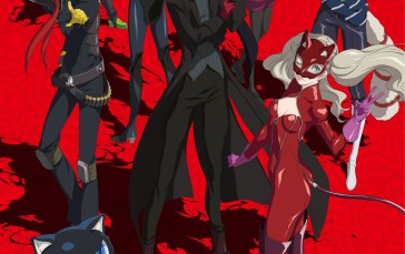 Persona 5, Persona 5 Royal, Mask, Simple Background, Akira Kurusu Wallpaper