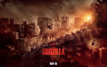 Godzilla, Movie Poster, City Wallpaper