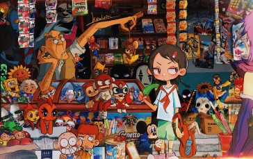 The Voyage of Life: Childhood, Anime, Cartoon, Spongebob, Minecraft, Spirted Away Wallpaper