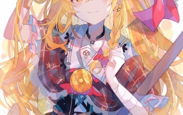 Anime, Anime Girls, Portrait Display, Smiling, Blonde Wallpaper