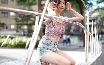 Asian, Model, Women, Dark Hair Wallpaper