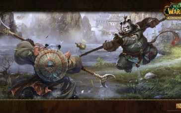 World of Warcraft: Mists of Pandaria, Pandaren, Wide Screen, World of Warcraft, Video Game Art, Blizzard Entertainment Wallpaper