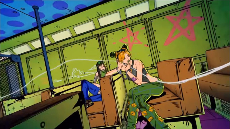 JoJo’s Bizarre Adventure, Stone Ocean, Anime Girls, Legs Crossed Wallpaper