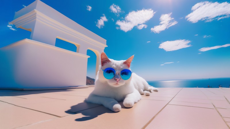 Animals, Cats, AI Art Wallpaper