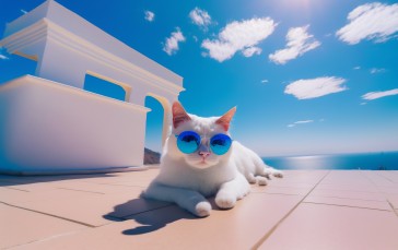 Animals, Cats, AI Art Wallpaper