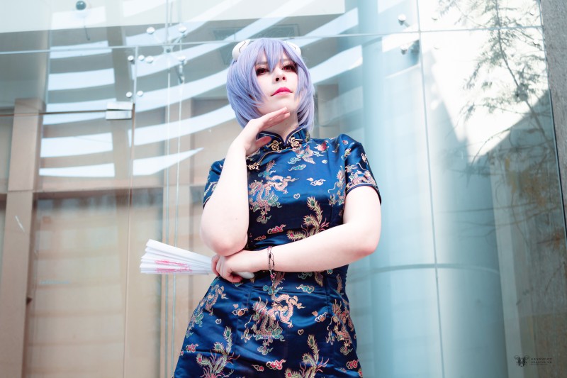 Cosplay, Photography, Neon Genesis Evangelion, Ayanami Rei, Chinese Dress Wallpaper