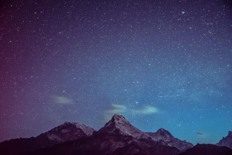 Nature, Mountain Top, Mountain View, Landscape, Photography, Stars Wallpaper