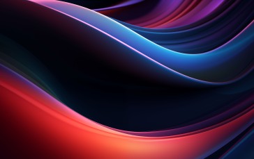 AI Art, Waves, Abstract, Colorful Wallpaper