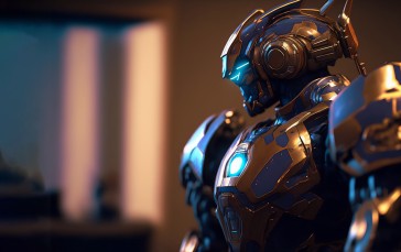 Robot, Robotech, Armor, Science Fiction, Futuristic, AI Art Wallpaper