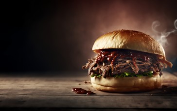 AI Art, Food, Burgers, Pulled Pork Wallpaper