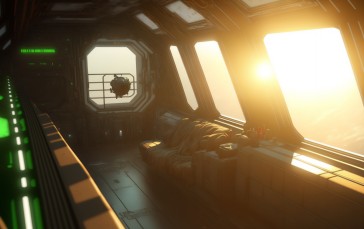Science Fiction, Nostromo, Interior, Sun Wallpaper