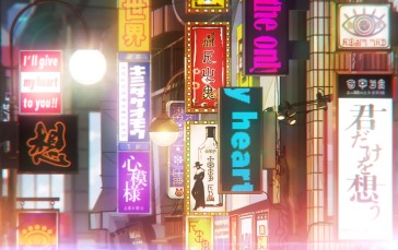 Anime, Japanese, City Lights Wallpaper