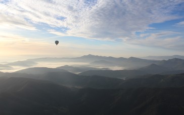 Nature, Hot Air Balloons, Mist, Clouds Wallpaper