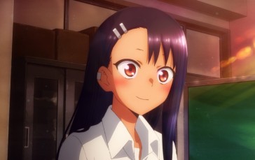 Please Don’t Bully Me, Nagatoro, Nagatoro Hayase, Anime Screenshot, Anime Girls, Smiling Wallpaper