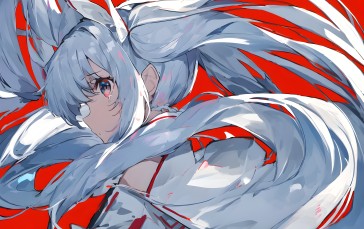 Anime Girls, Silver Hair, Long Hair, Crying Wallpaper