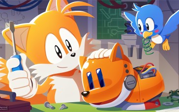 Tails (character), Sonic, Sonic the Hedgehog, Birds, Laboratories, Sega Wallpaper