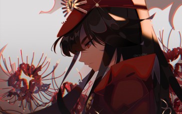 Anime Girls, Fate Series, Oda Nobunaga (Fate/Grand Order), Long Hair, Black Hair Wallpaper