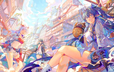 Anime, Anime Girls, Arknights, Pointy Ears, Dragon Girl Wallpaper