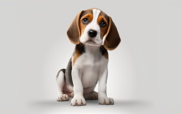 AI Art, Pet, Animals, Dog, Beagle Wallpaper